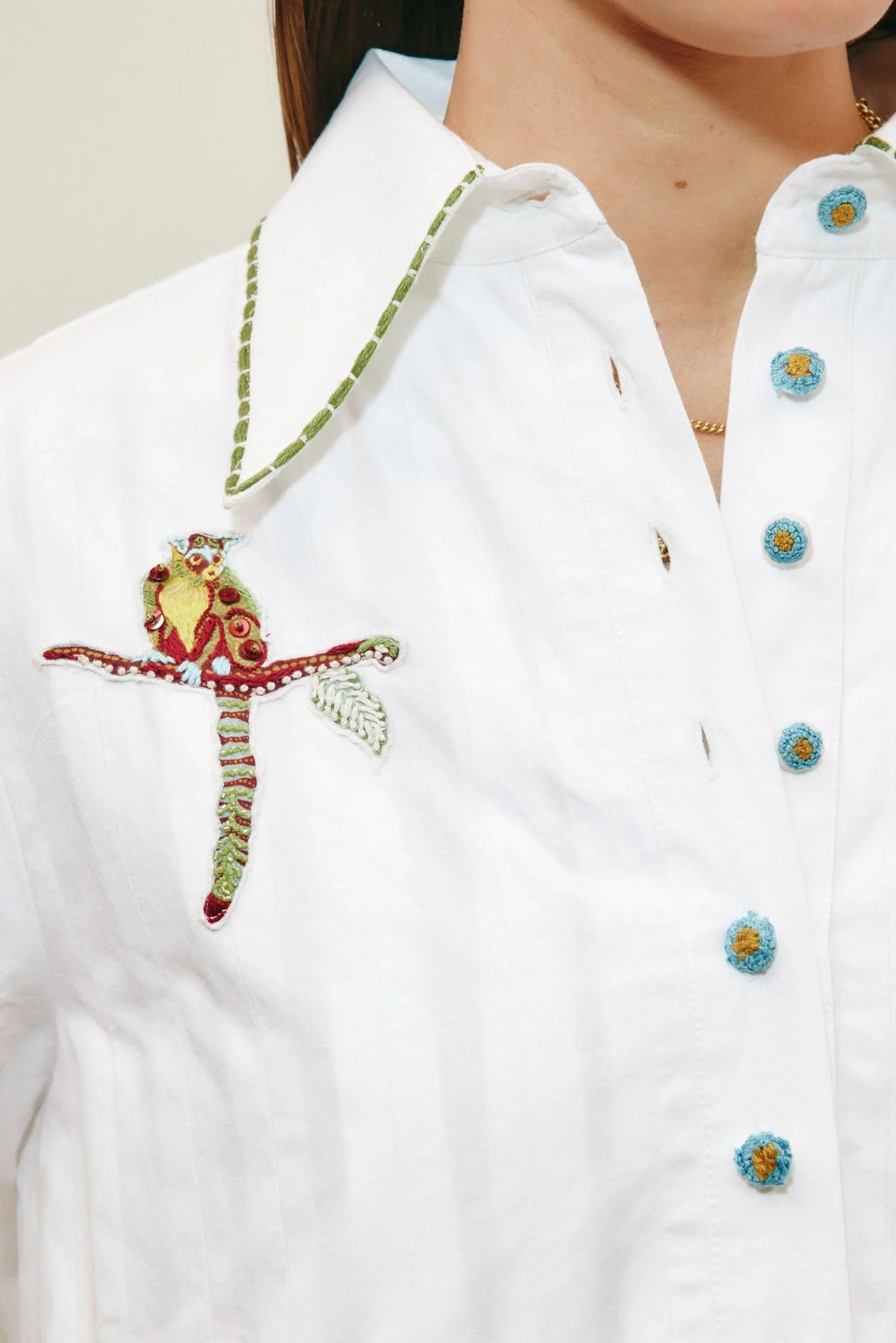 Alemais Camelia Embellished Shirtdress - Image 2