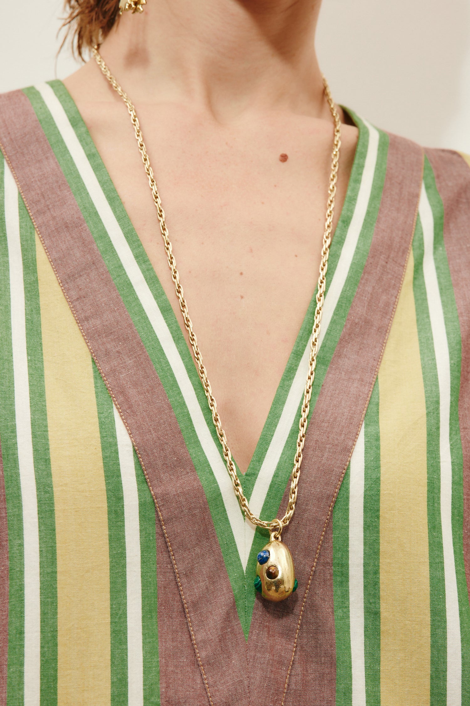 Alemais Jem Rainbow Stone Egg Pendant - Image 3