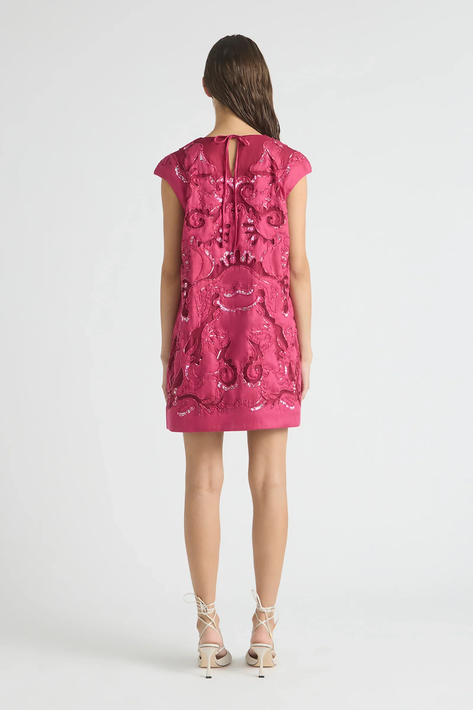 Antipodean Oasis Cap Sleeve Shift Dress - Image 5