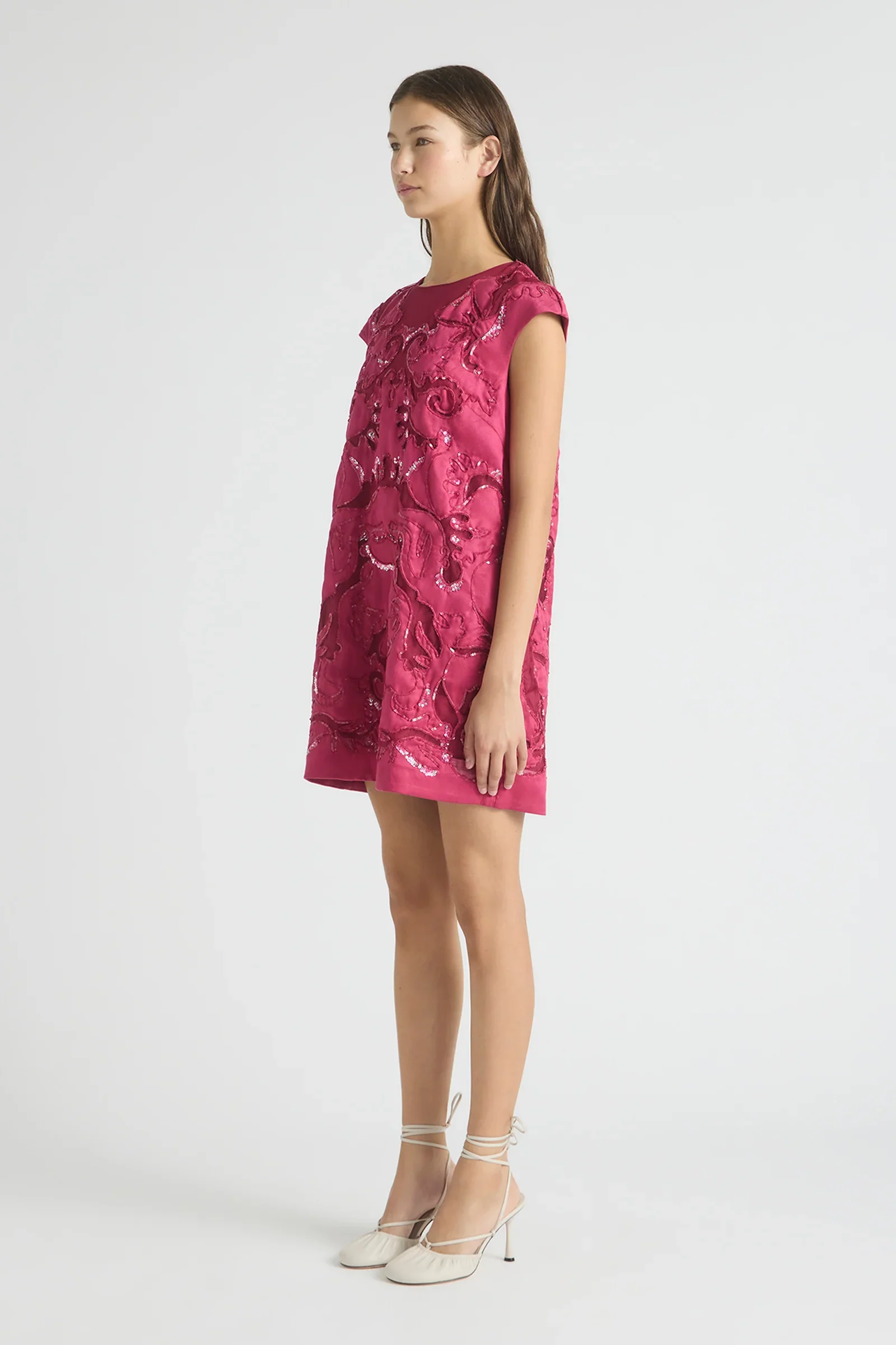 Antipodean Oasis Cap Sleeve Shift Dress - Image 6