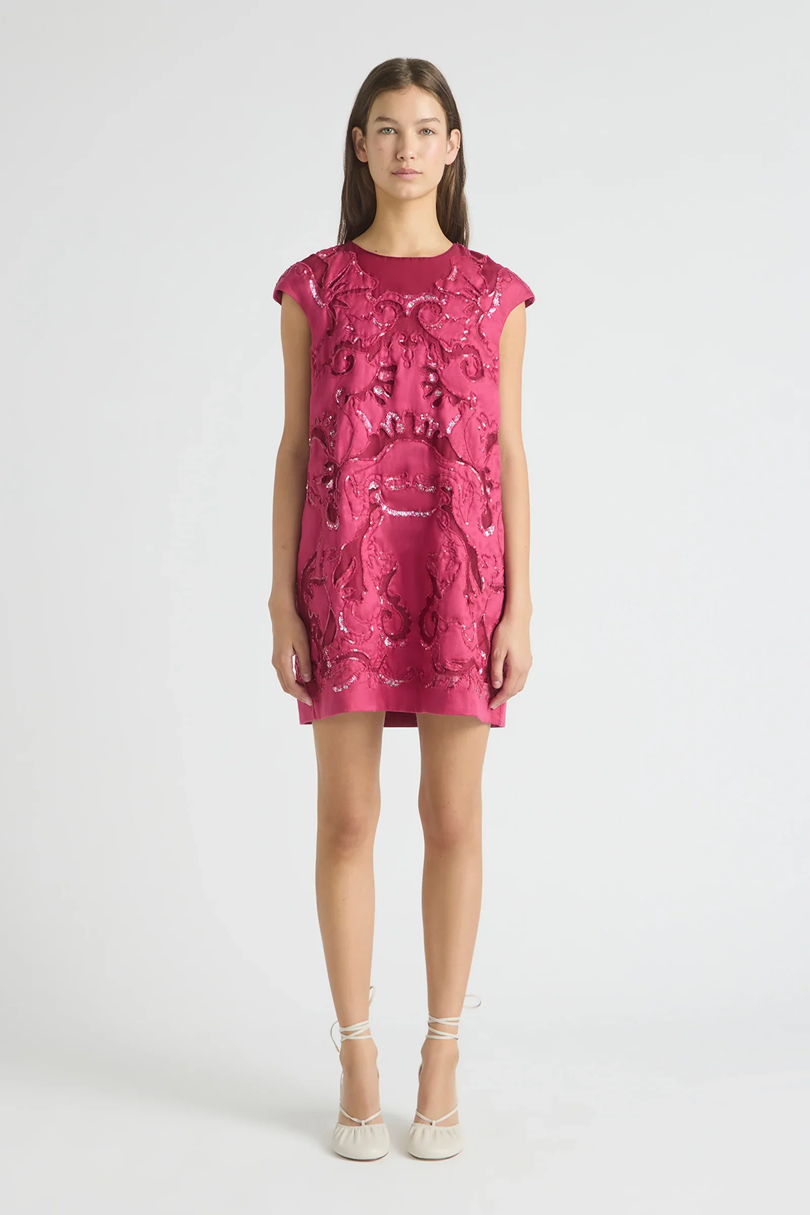 Antipodean Oasis Cap Sleeve Shift Dress - Image 7