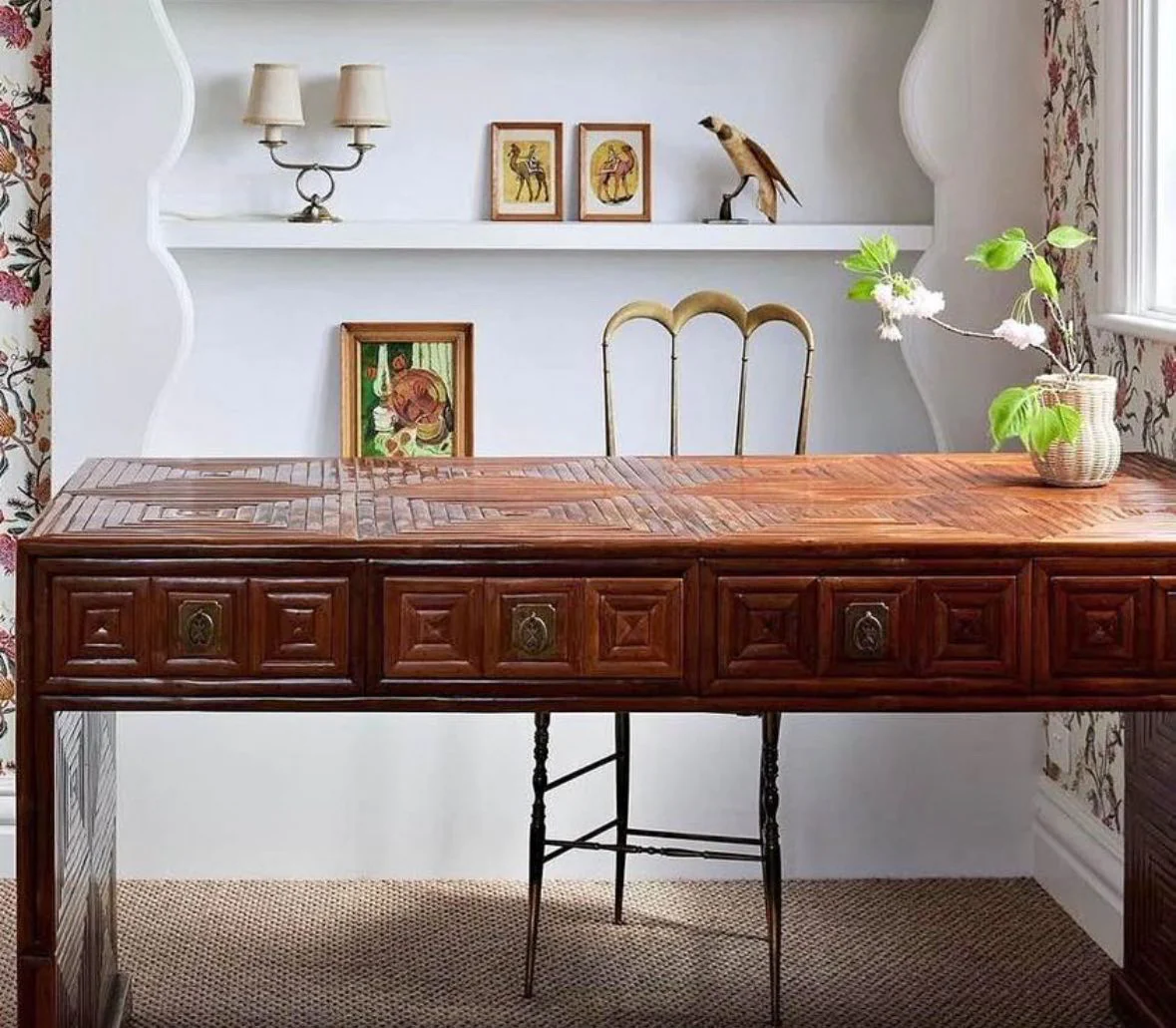 Antique English Hallway Console/Desk - Image 3