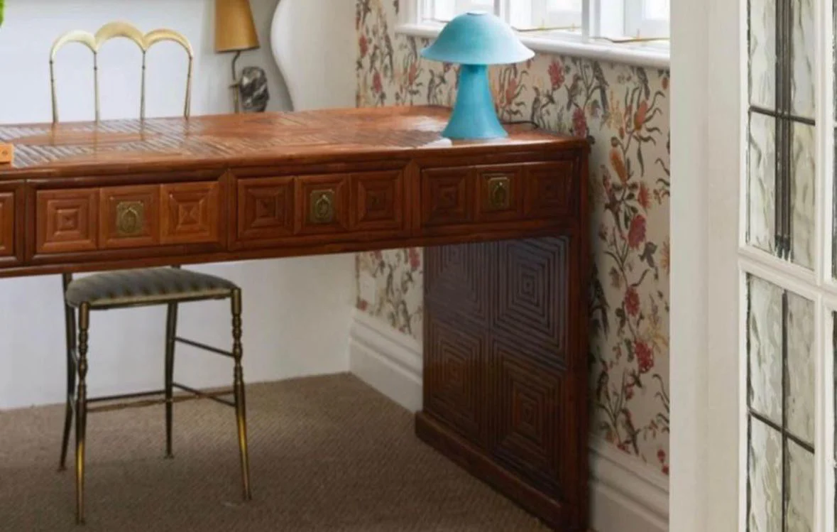 Antique English Hallway Console/Desk - Image 4