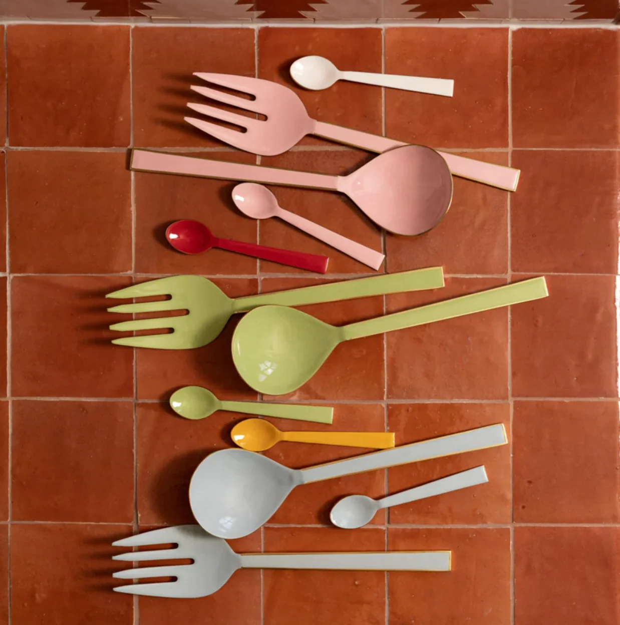 B & N Enamel Teaspoons - Image 3