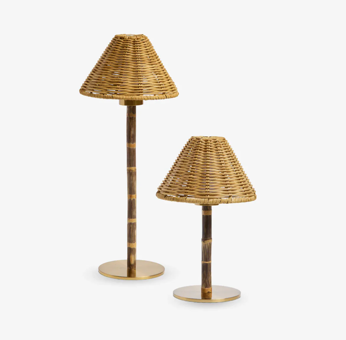 Bamboo + Rattan Table Lamp - Image 3