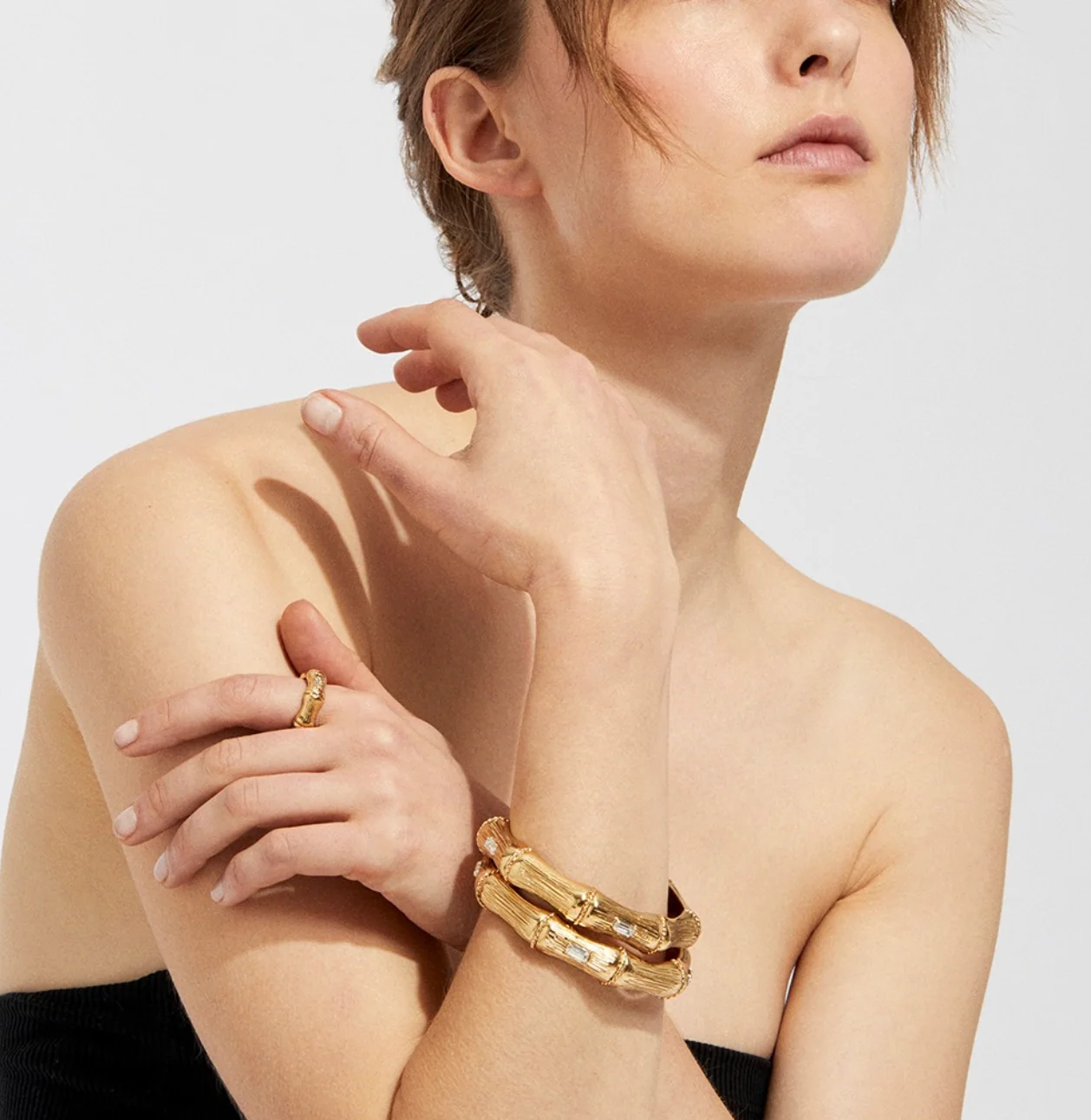 Bambou Strass Bangle - Image 2