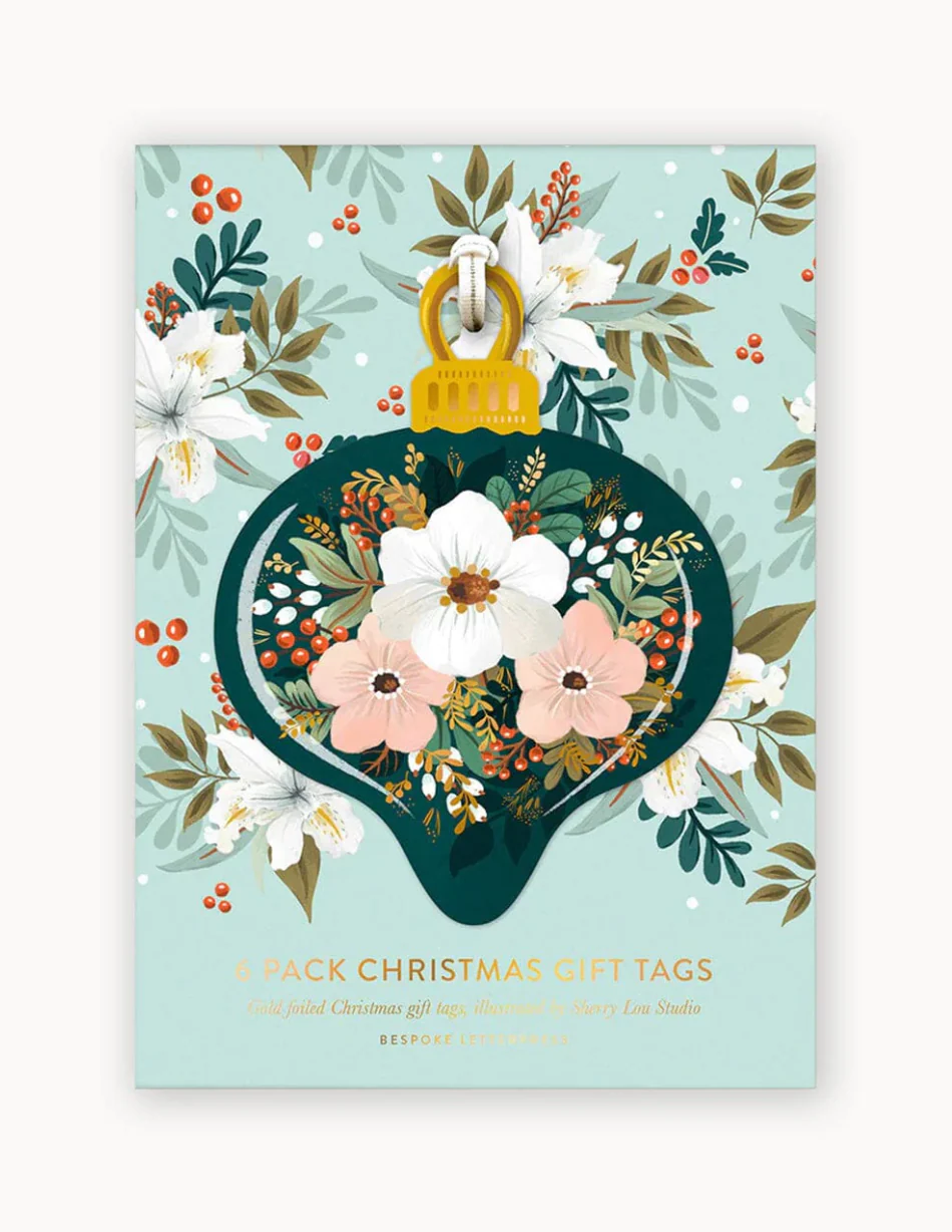 Bespoke Letterpress 6pk Christmas Gift Tags - Image 4