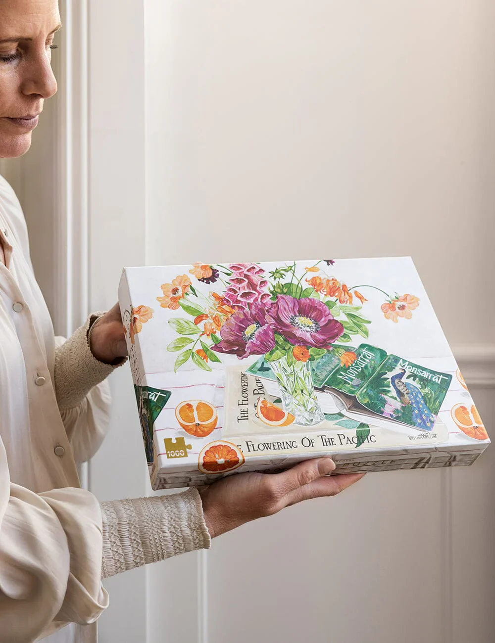 Bespoke Letterpress Poppies and Foxglove Puzzle (1000pc) - Image 4
