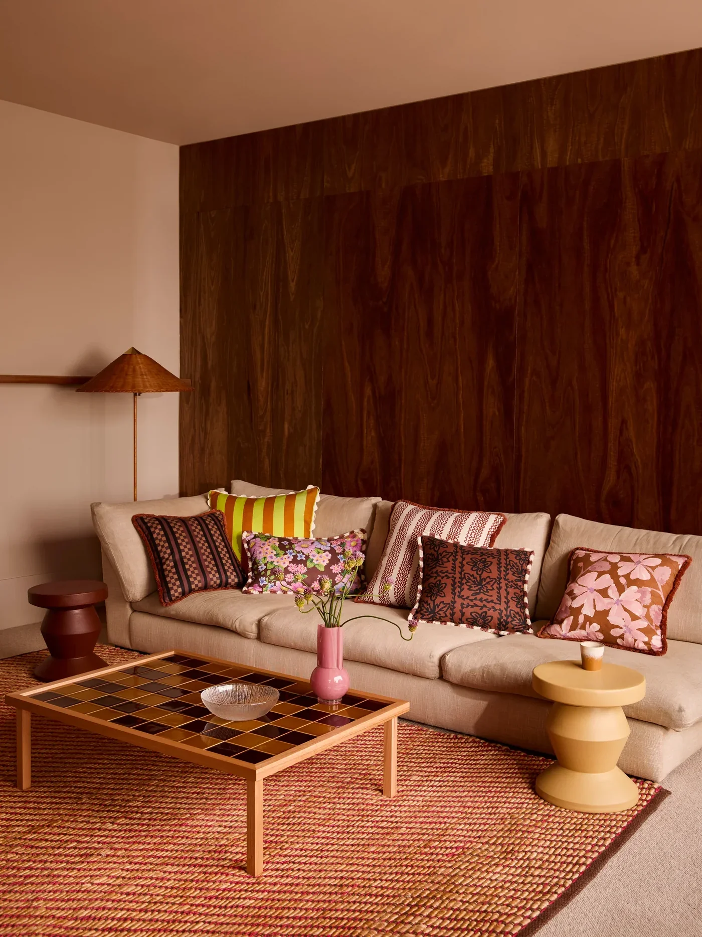 Bonnie & Neil Buttercup Brown Cushion - Image 5