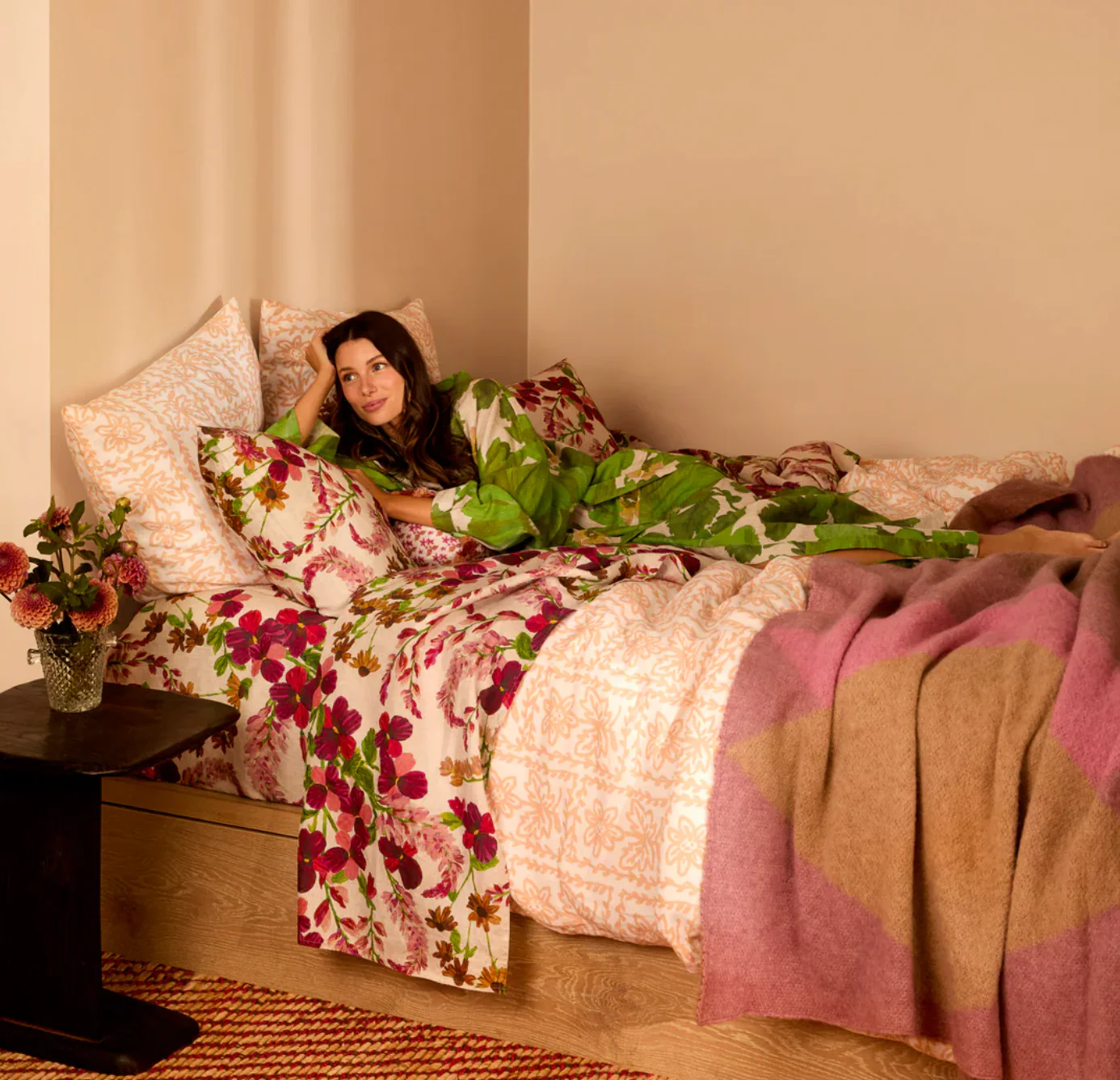Bonnie & Neil Daisy Buff Bed Linen - Image 5