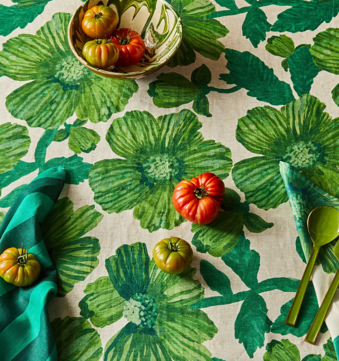 Bonnie & Neil Leon Emerald Table Linen - Image 4