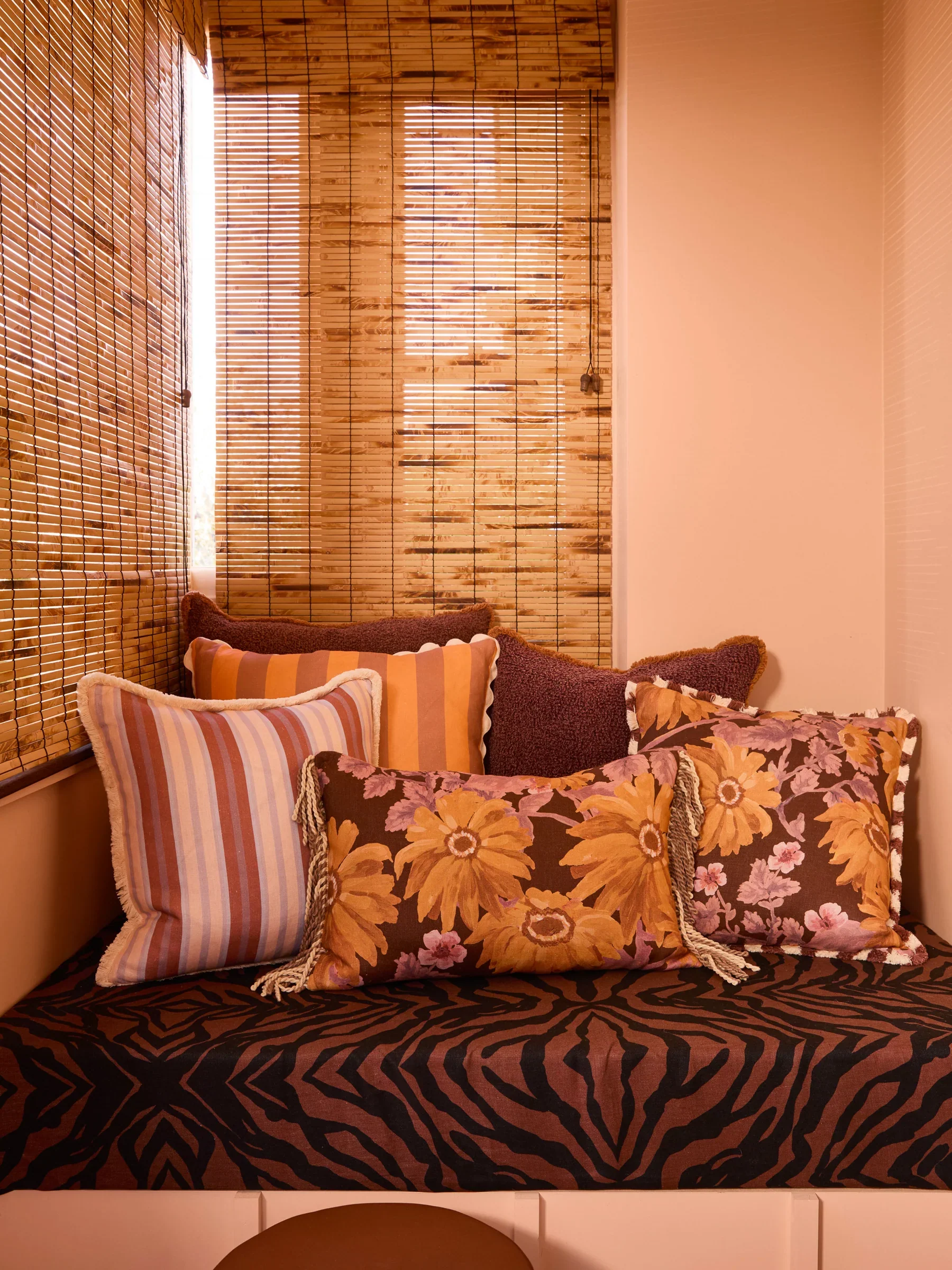 Bonnie & Neil Marigold Amber Linen Cushion - Image 7