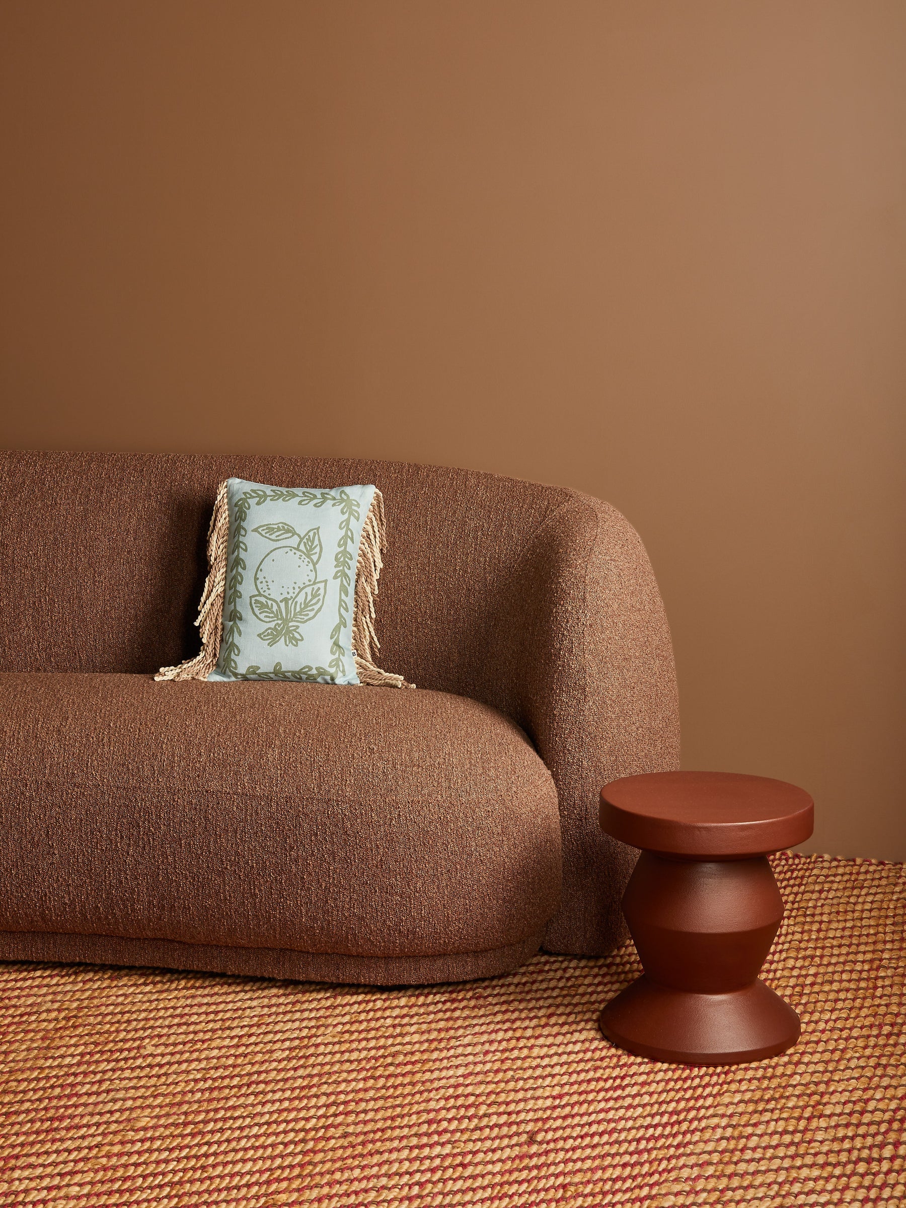 Bonnie & Neil Petra Blue Linen Cushion - Image 2