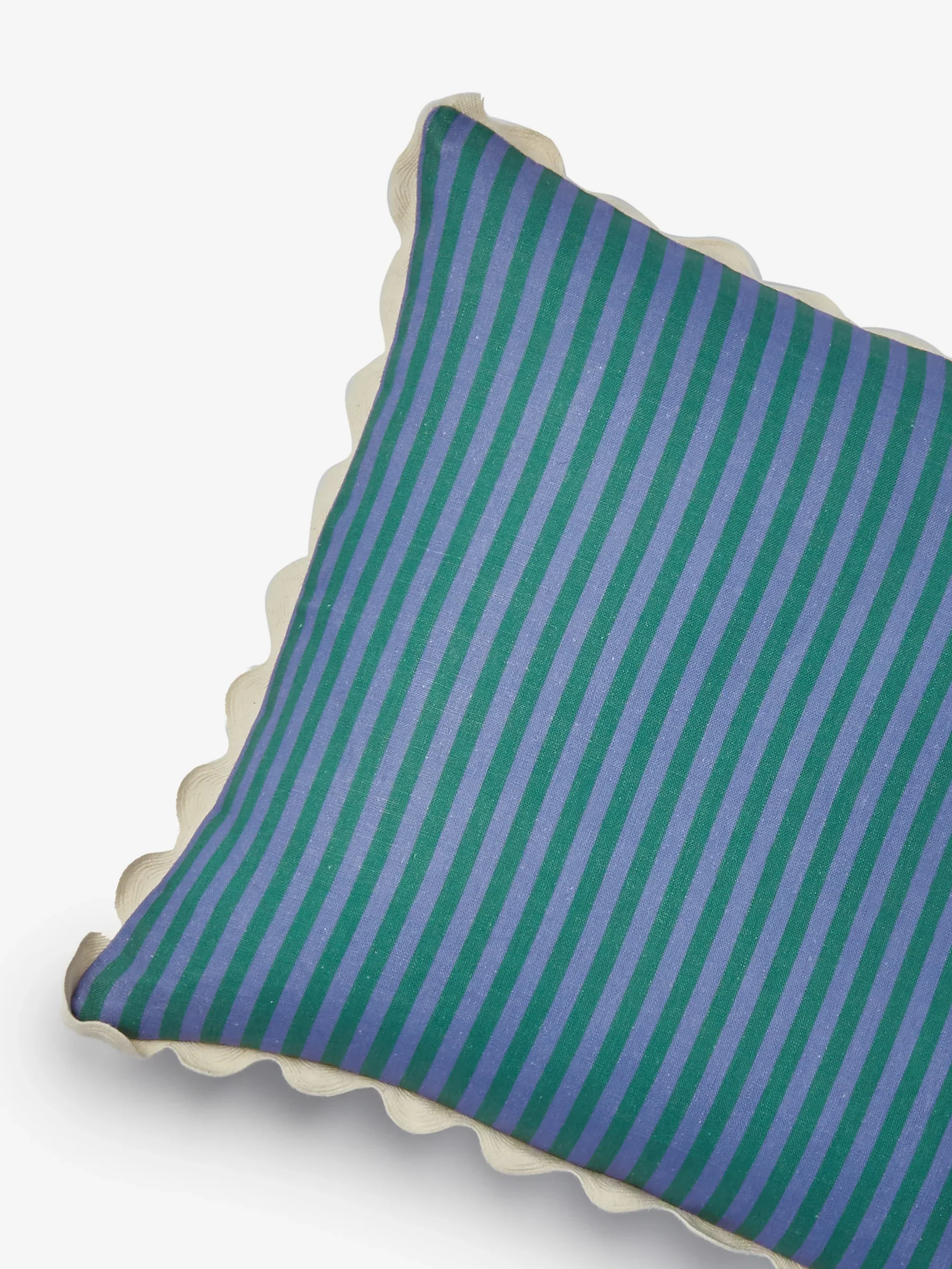 Bonnie & Neil Pinstripe Yves Klein Blue Stripe Cushion - Image 6