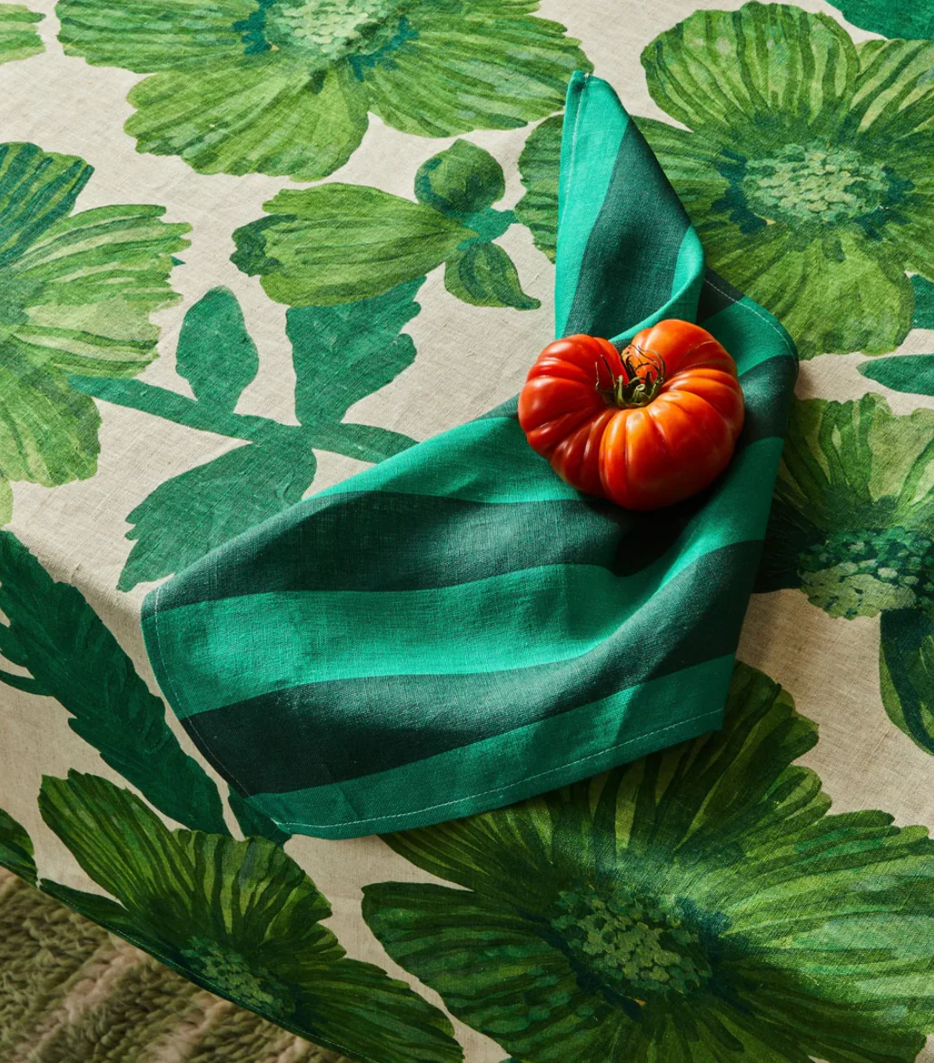 Bonnie & Neil Stripe Emerald Napkins - Image 3
