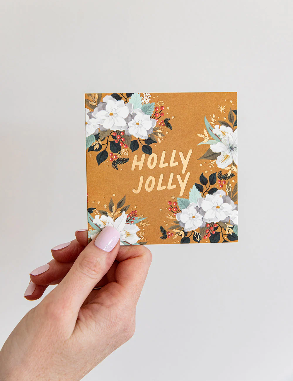 Bespoke Letterpress Christmas Floral Fields Gift Card Boxset - Image 5