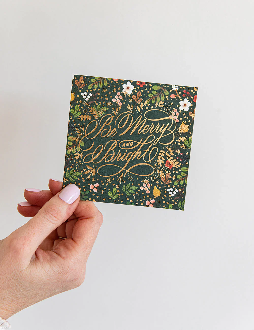Bespoke Letterpress Christmas Floral Fields Gift Card Boxset - Image 6
