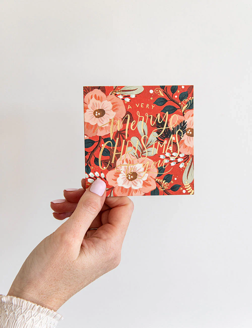 Bespoke Letterpress Christmas Floral Fields Gift Card Boxset - Image 7