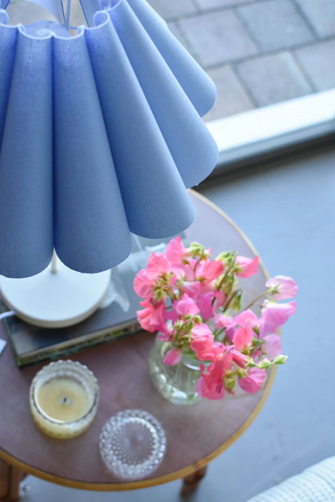 Cora Blue + White Table Lamp - Image 3