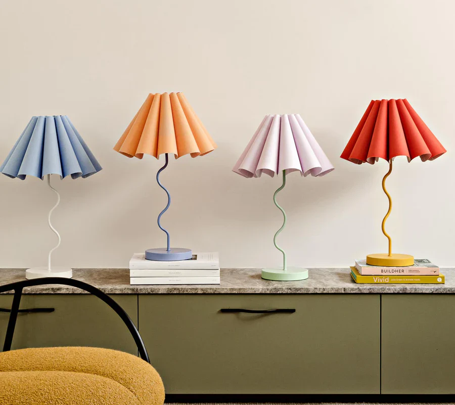 Cora Blue + White Table Lamp - Image 4