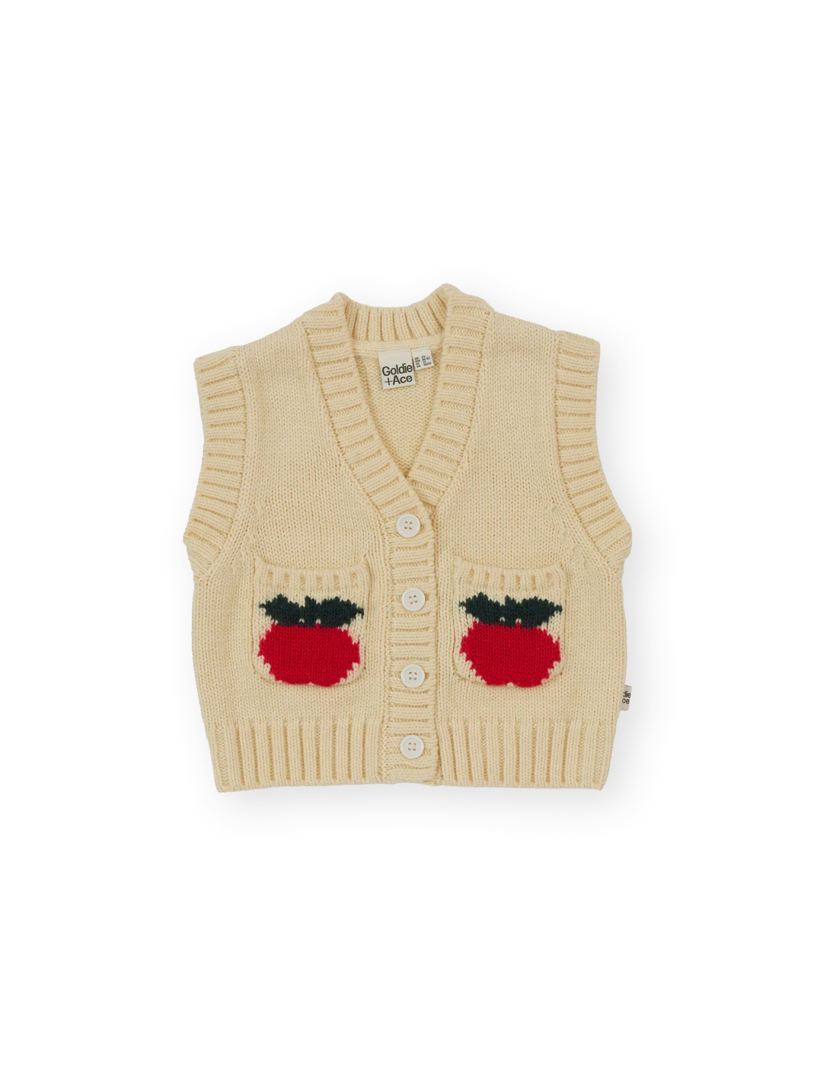 Goldie + Ace Apple Pocket Knit Vest - Image 5