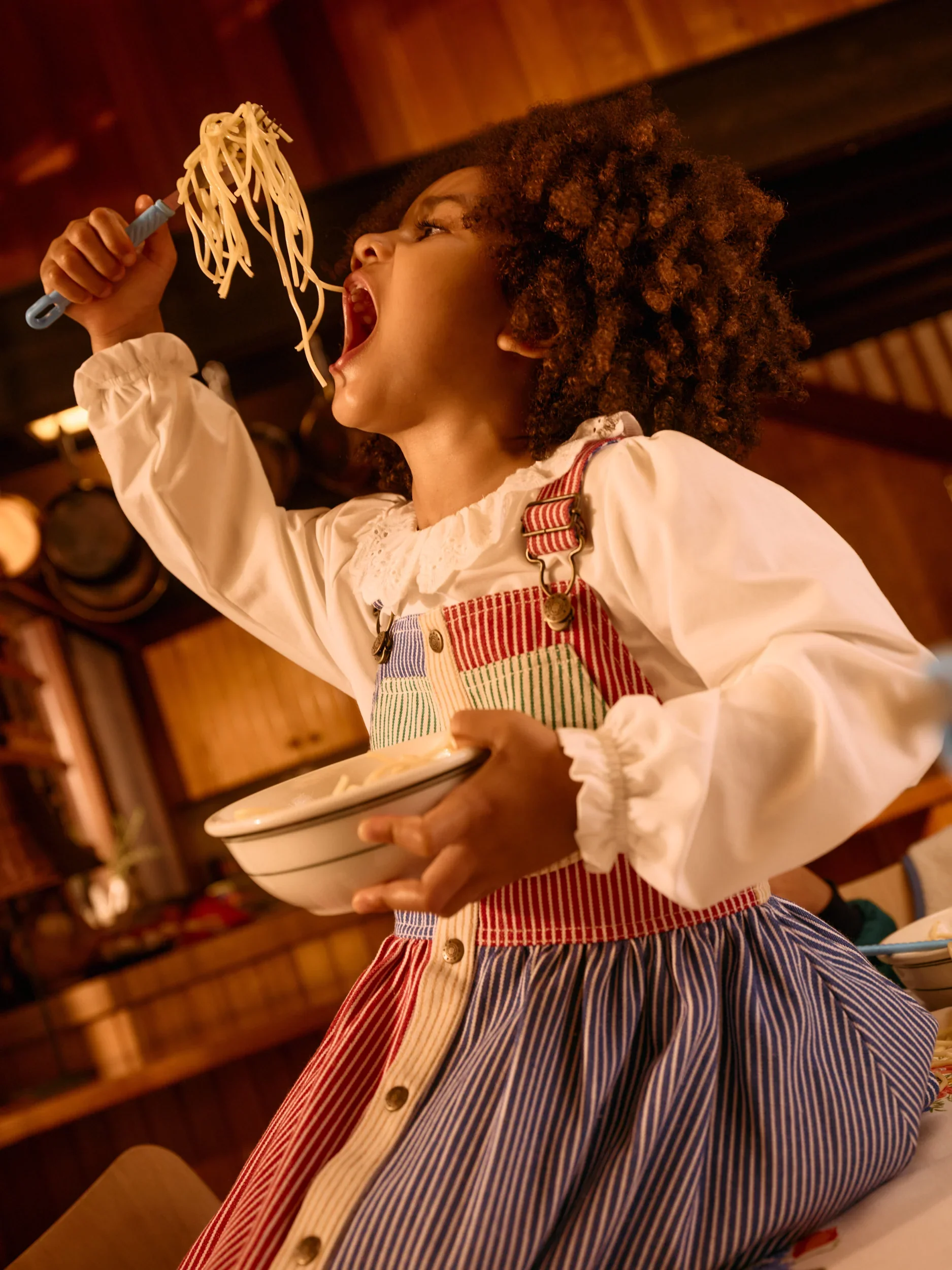 Goldie + Ace Patchwork Stripe Heidi Pinafore Dress - Image 5
