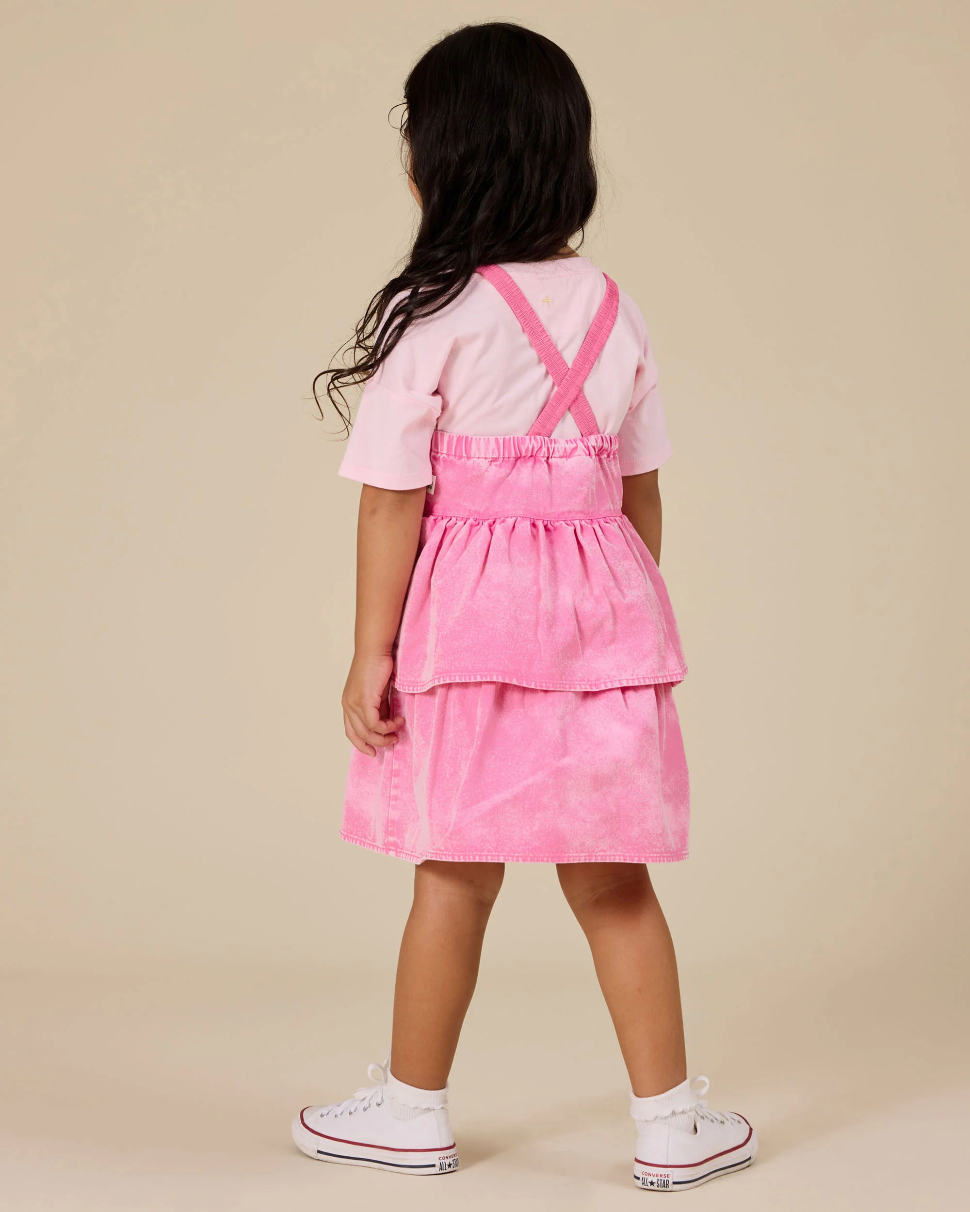 Goldie + Ace Saskia Denim Frill Pinafore Dress WAS $70 - Image 2
