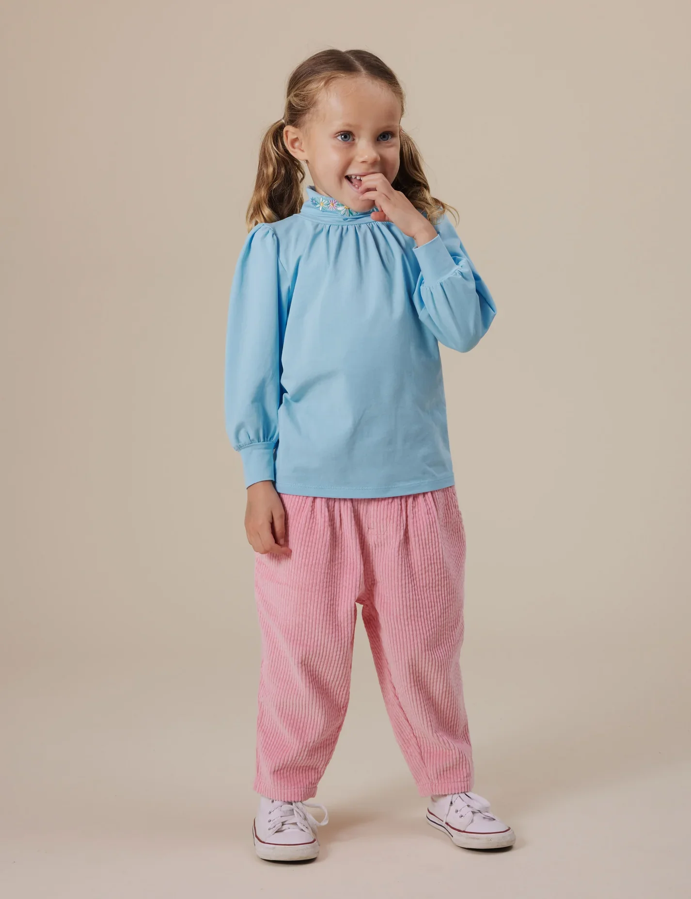Goldie + Ace Sophia Embroidered Puff Sleeve Skivvy WAS $49.95 - Image 5