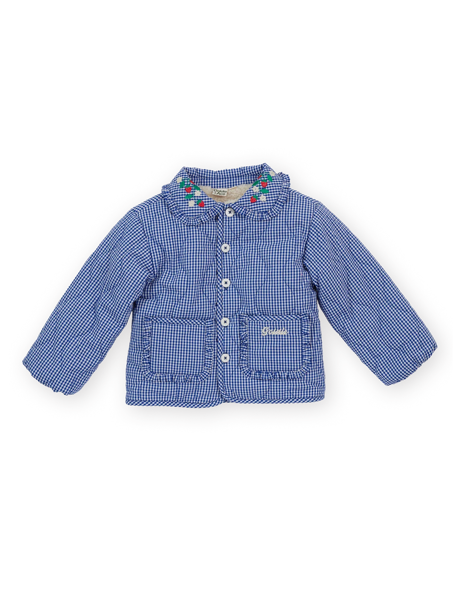 Goldie + Ace Wild Strawberry Gingham Padded Jacket - Image 5