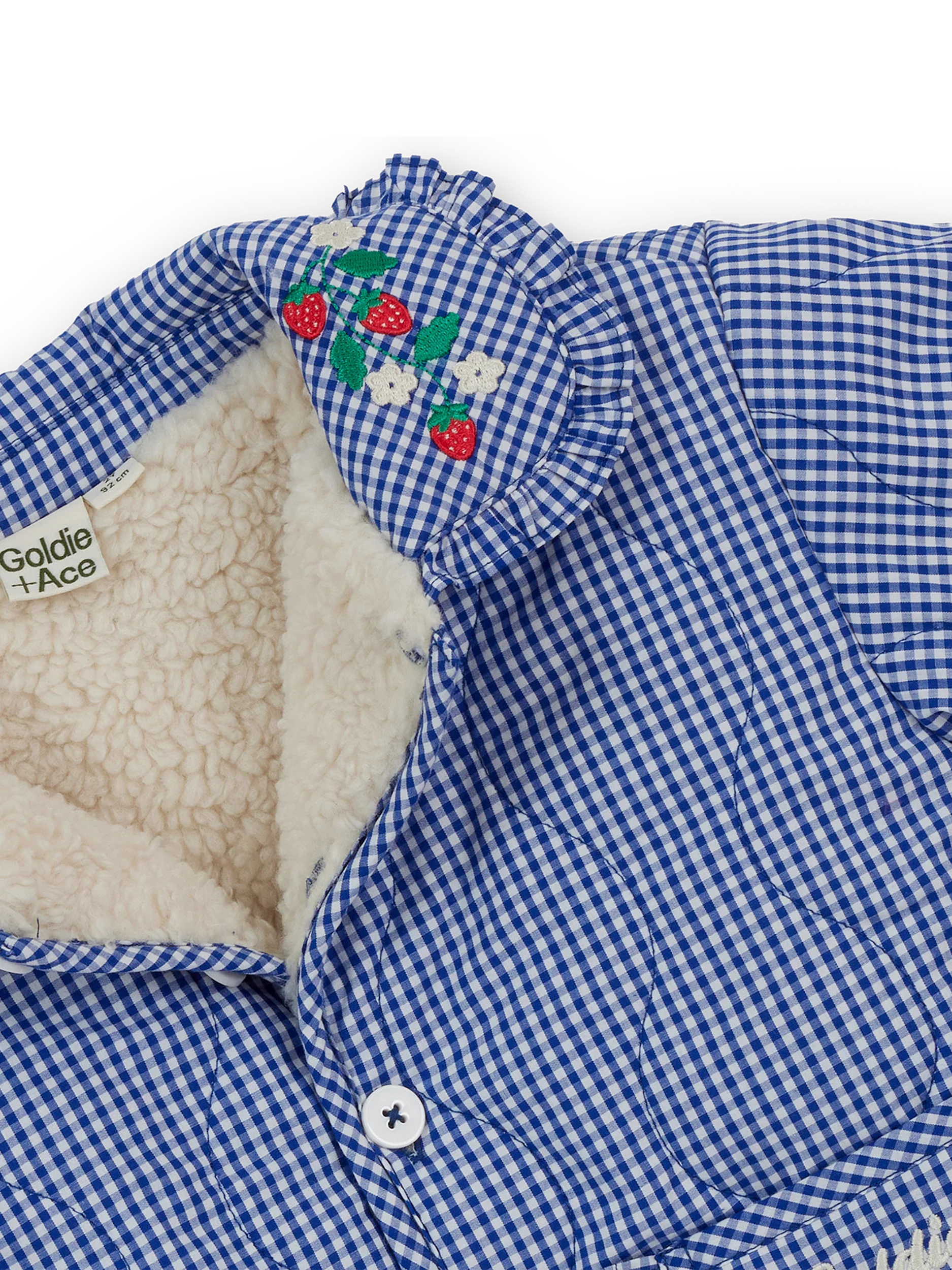 Goldie + Ace Wild Strawberry Gingham Padded Jacket - Image 6