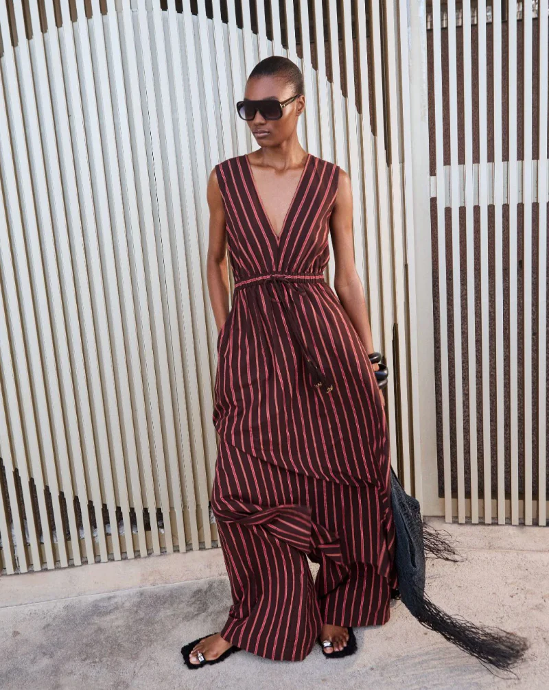 Ilio Nema Eirene Simi Stripe Dress WAS $525 - Image 5
