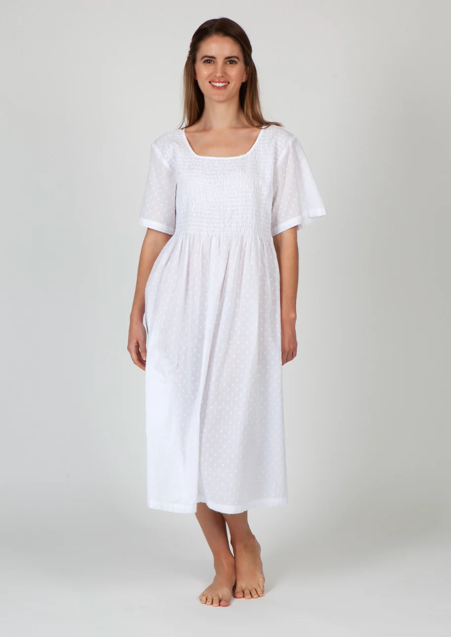 Shirred Bodice Nightie - Image 4