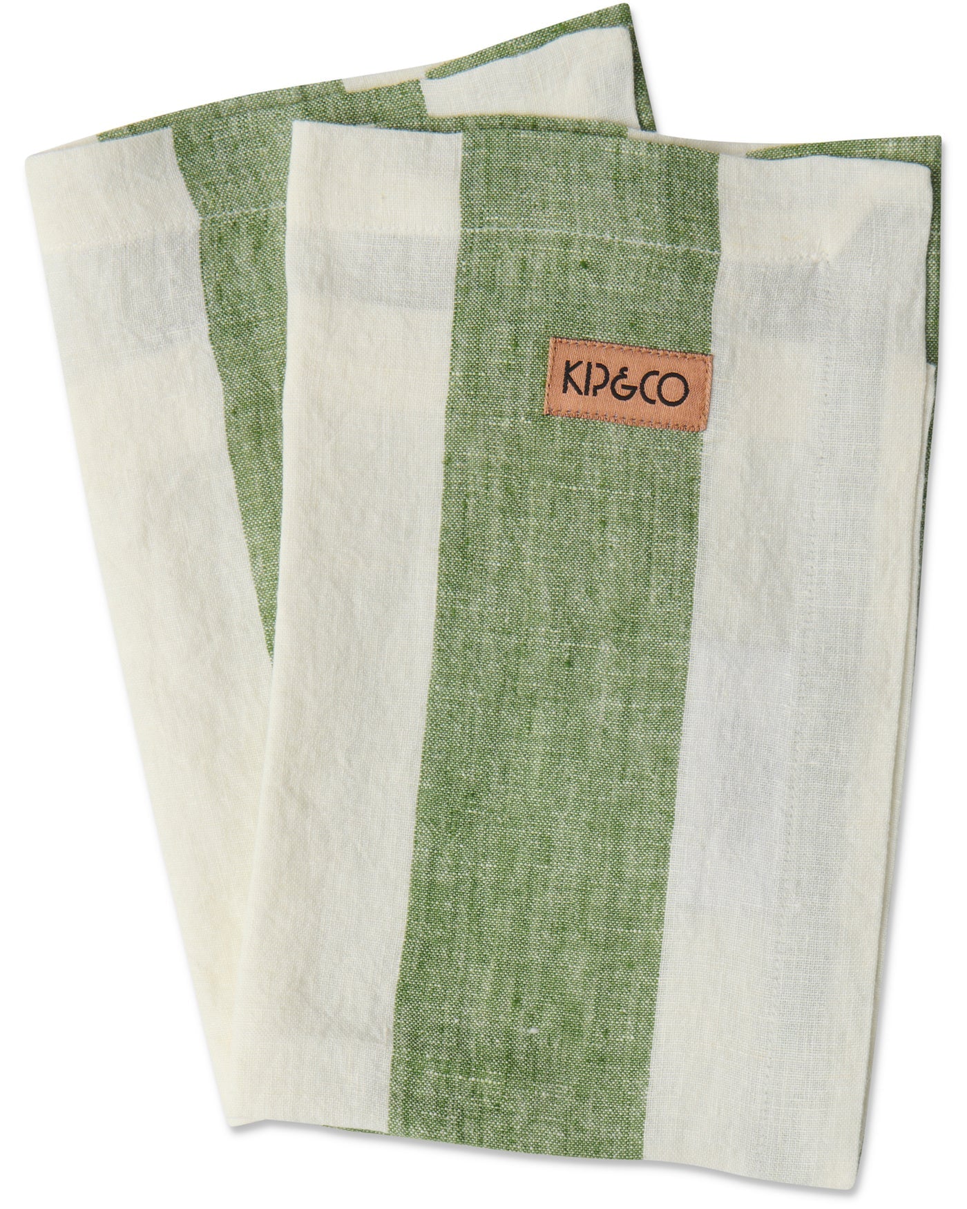 Kip & Co Moss Stripe Table Linen - Image 8