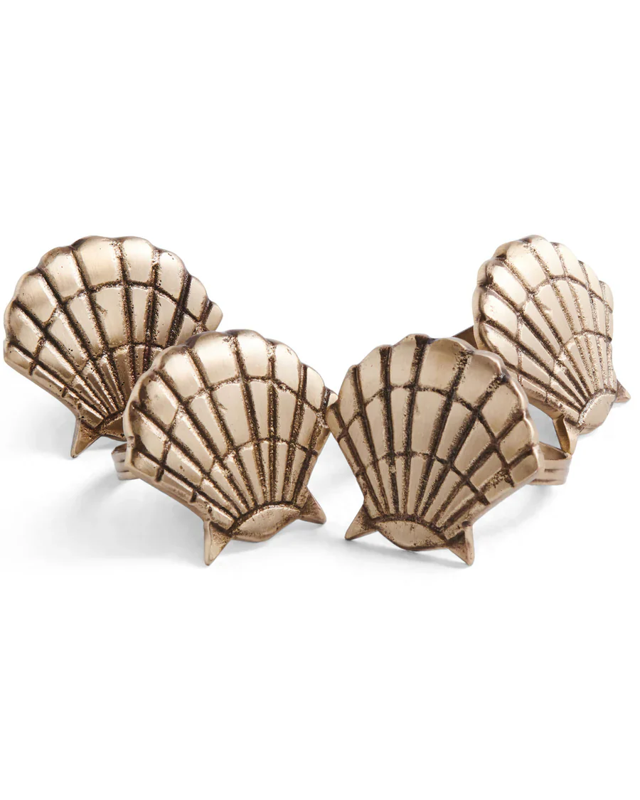 Kip & Co Shell Brass Napkin Ring - Image 4