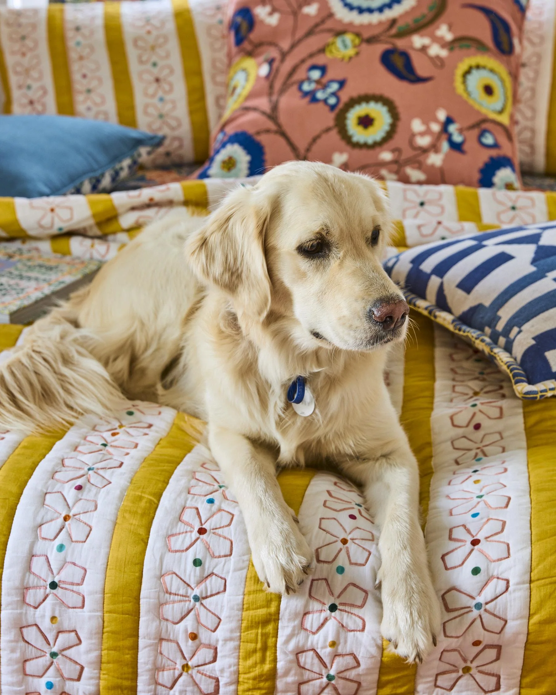 Kip & Co X Anna Spiro Daisy Chain Quilted Bed Linen - Image 3