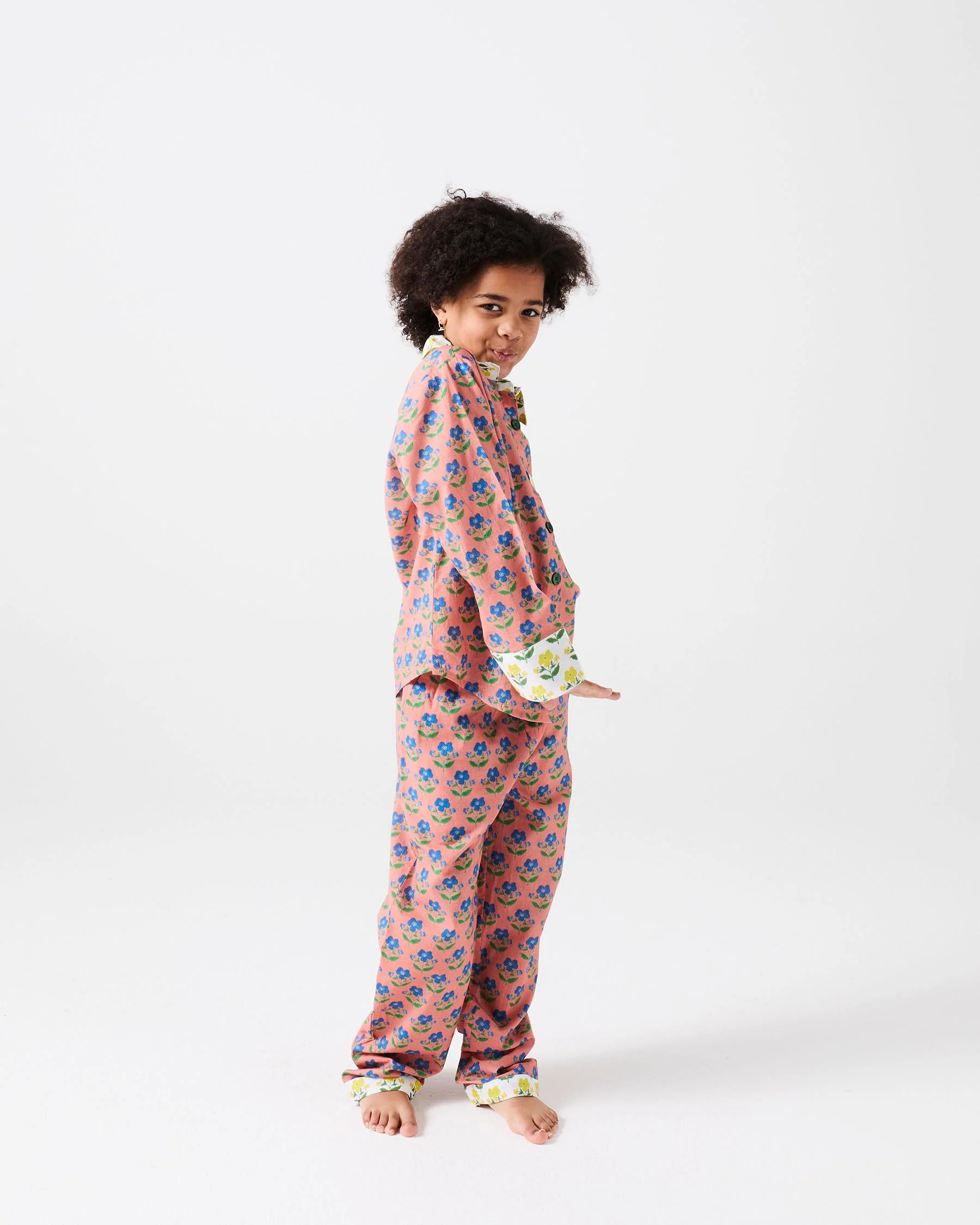 Kip & Co X Anna Spiro Indian Summer Rose Kids Pyjama Set - Image 2