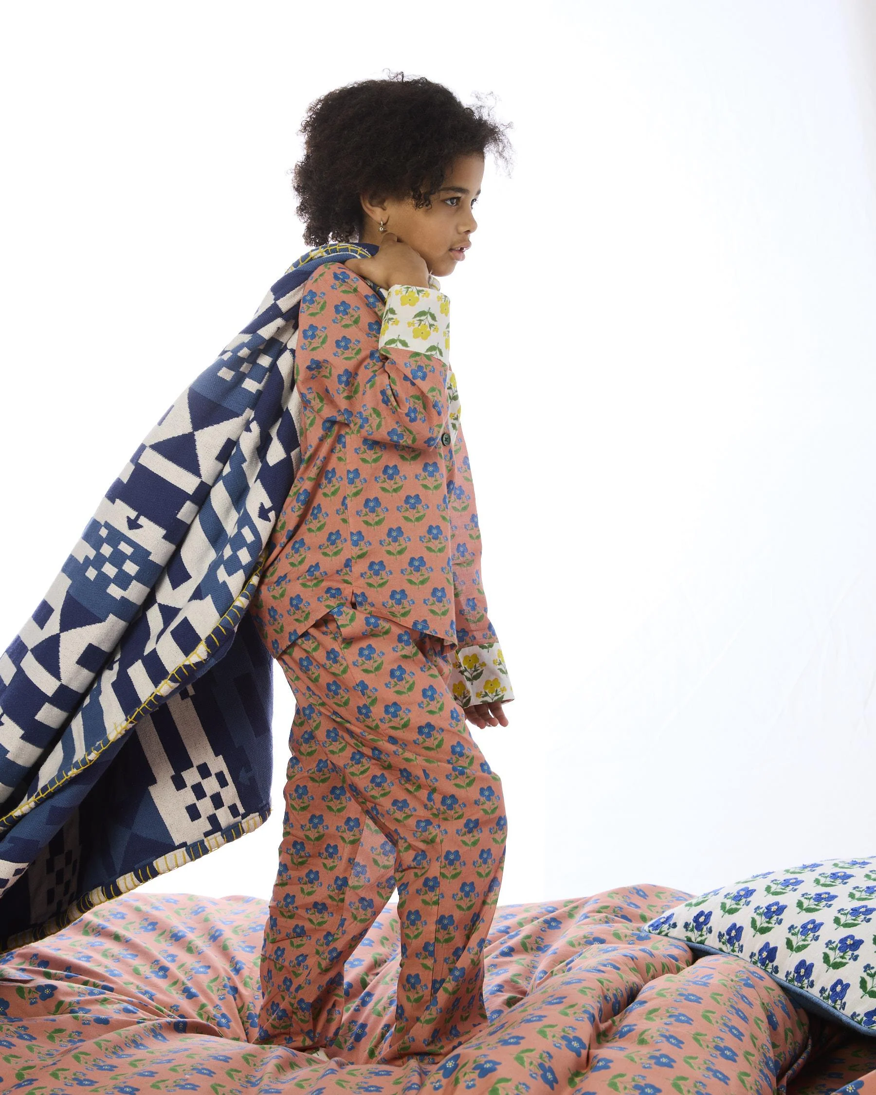 Kip & Co X Anna Spiro Indian Summer Rose Kids Pyjama Set - Image 5