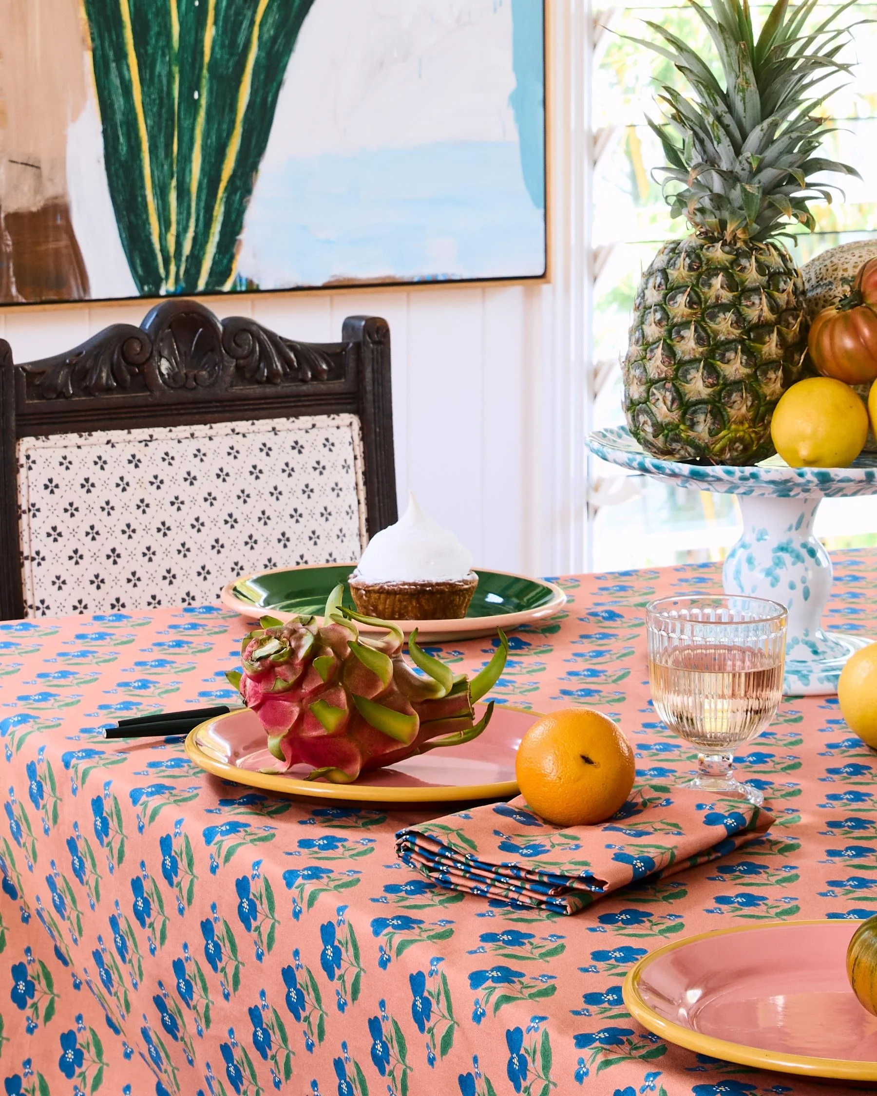 Kip & Co X Anna Spiro Indian Summer Rose Table Linen - Image 3