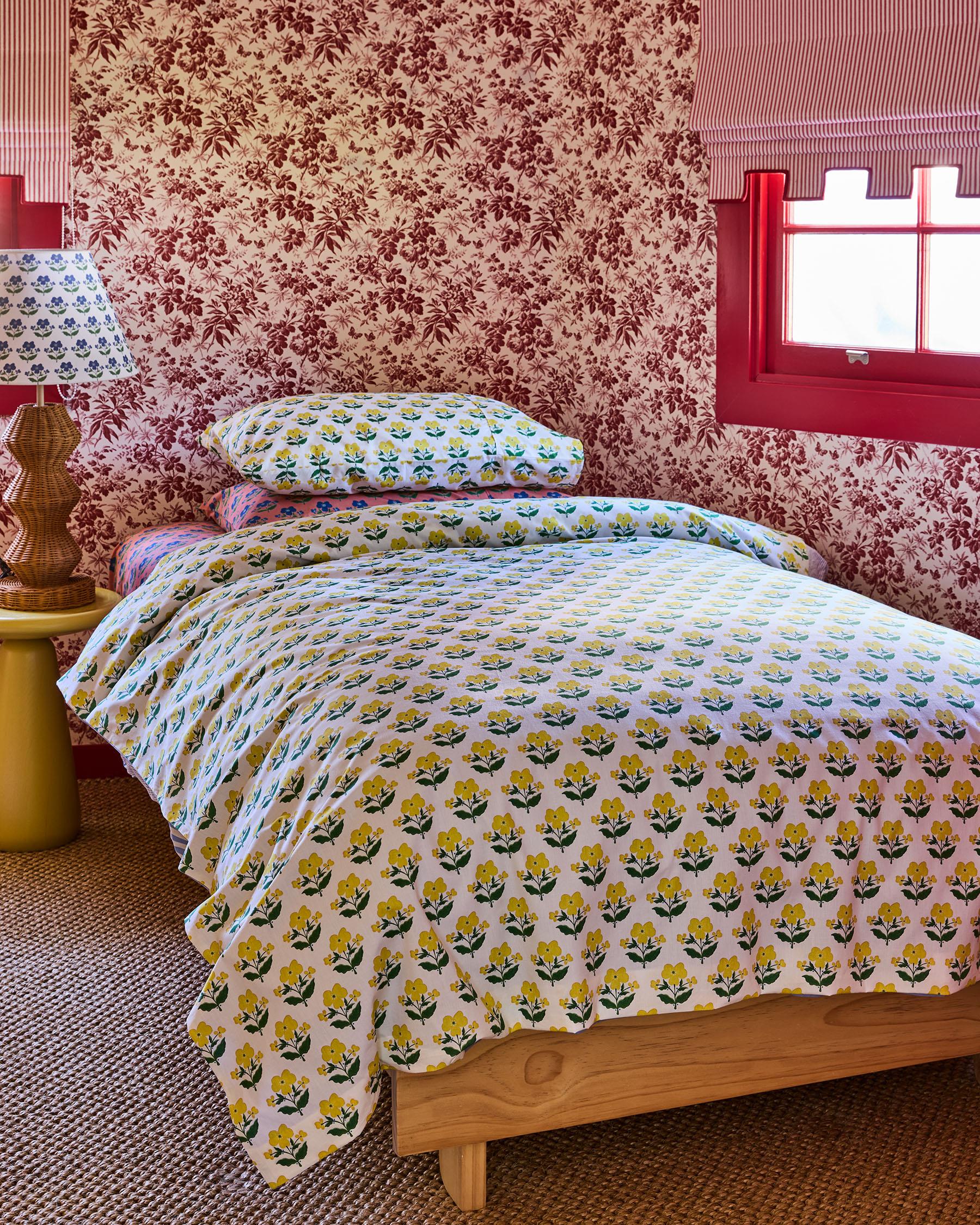 Kip & Co X Anna Spiro Indian Summer Yellow Bed Linen - Image 3