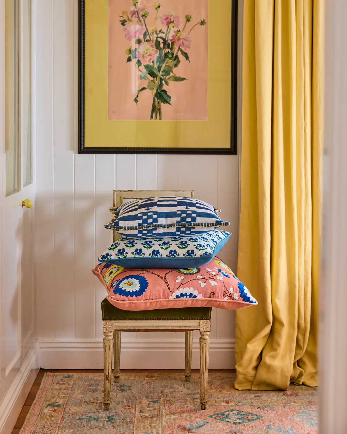 Kip & Co X Anna Spiro Tik Tak Woven Cushion - Image 9