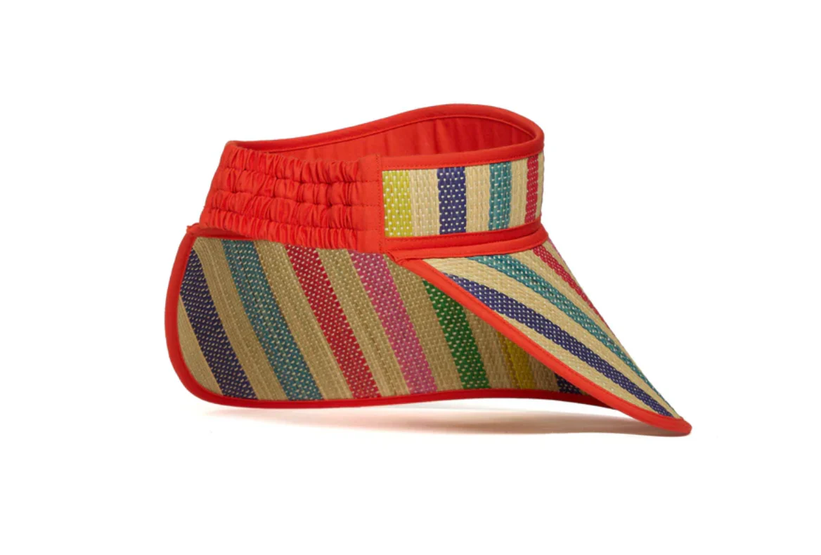 Lorna Murray Tangerine Sunshine Sun Visor WAS $145 - Image 3
