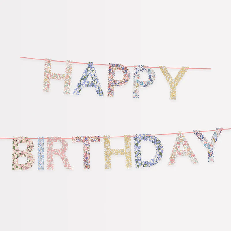 Meri Meri X Liberty Birthday Garland - Image 3
