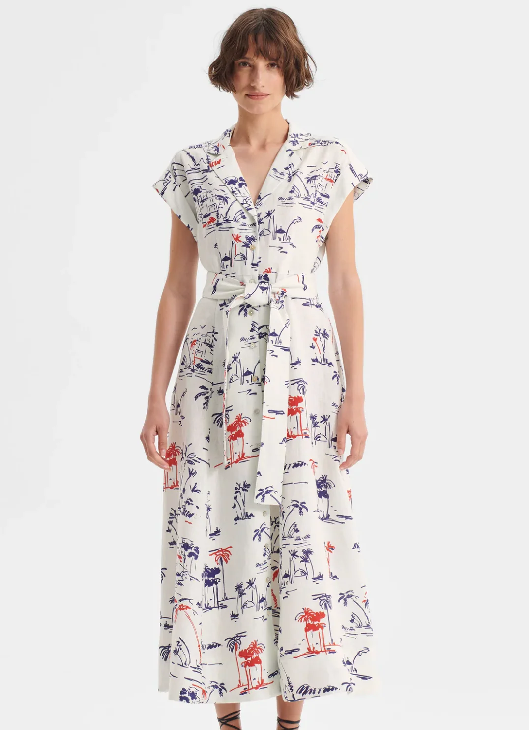 Morrison Capri Linen Shirt Dress WAS $449