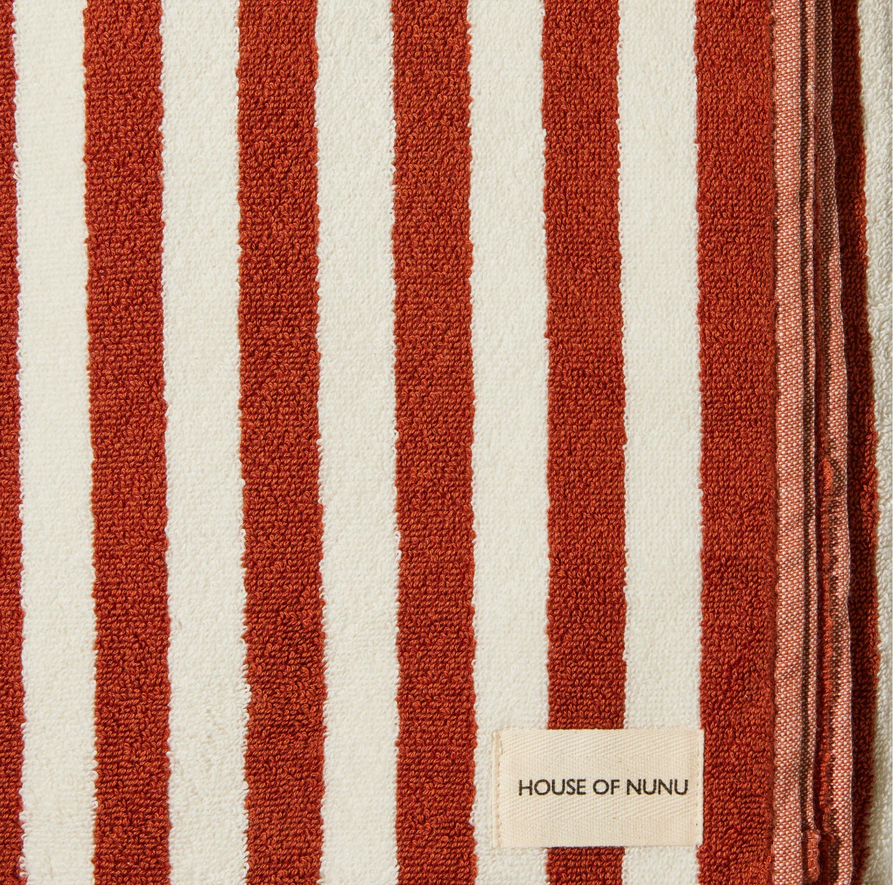 Nunu Sky Red Ochre Stripe Bath Collection - Image 3