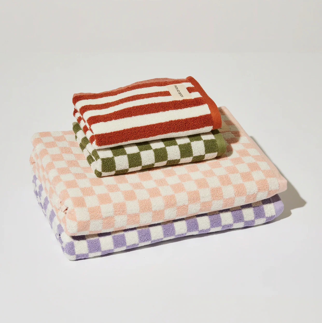Nunu Sky Red Ochre Stripe Bath Collection - Image 7