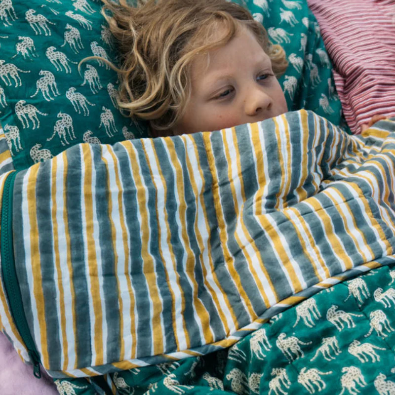 Picnic Folk Kids Reversible Cotton Sleeping Bag - Image 3