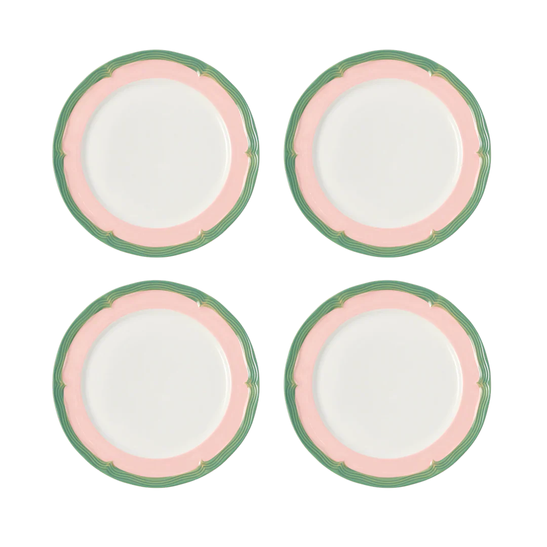 Soft Scallop Embossed Dinner Plate - Set of 4 - Image 5