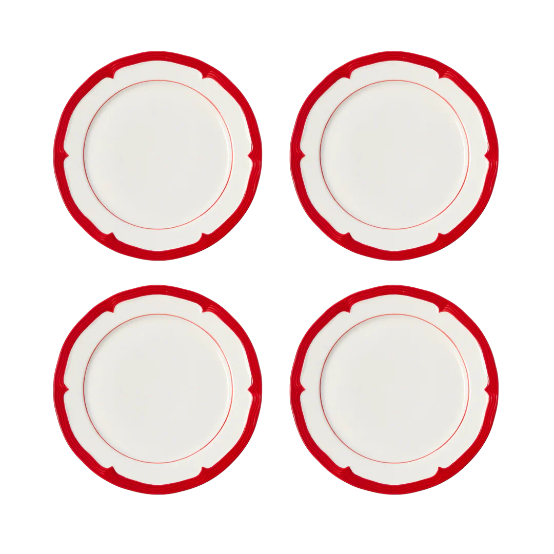 Soft Scallop Embossed Dinner Plate - Set of 4 - Image 6