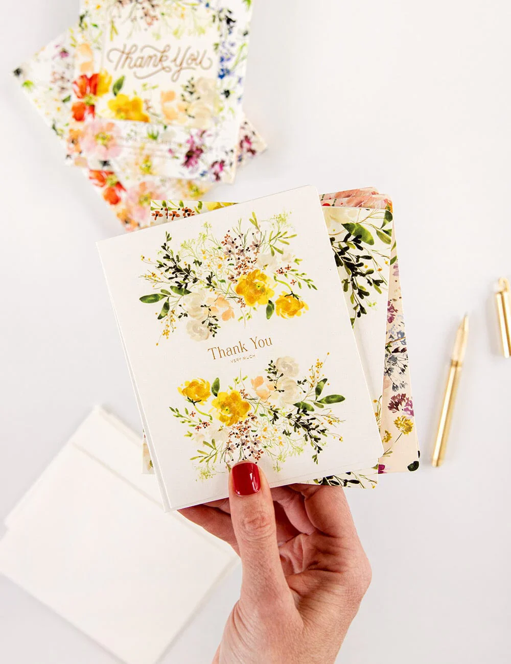 Thank you Greeting Card Boxset - 6 pack - Image 2
