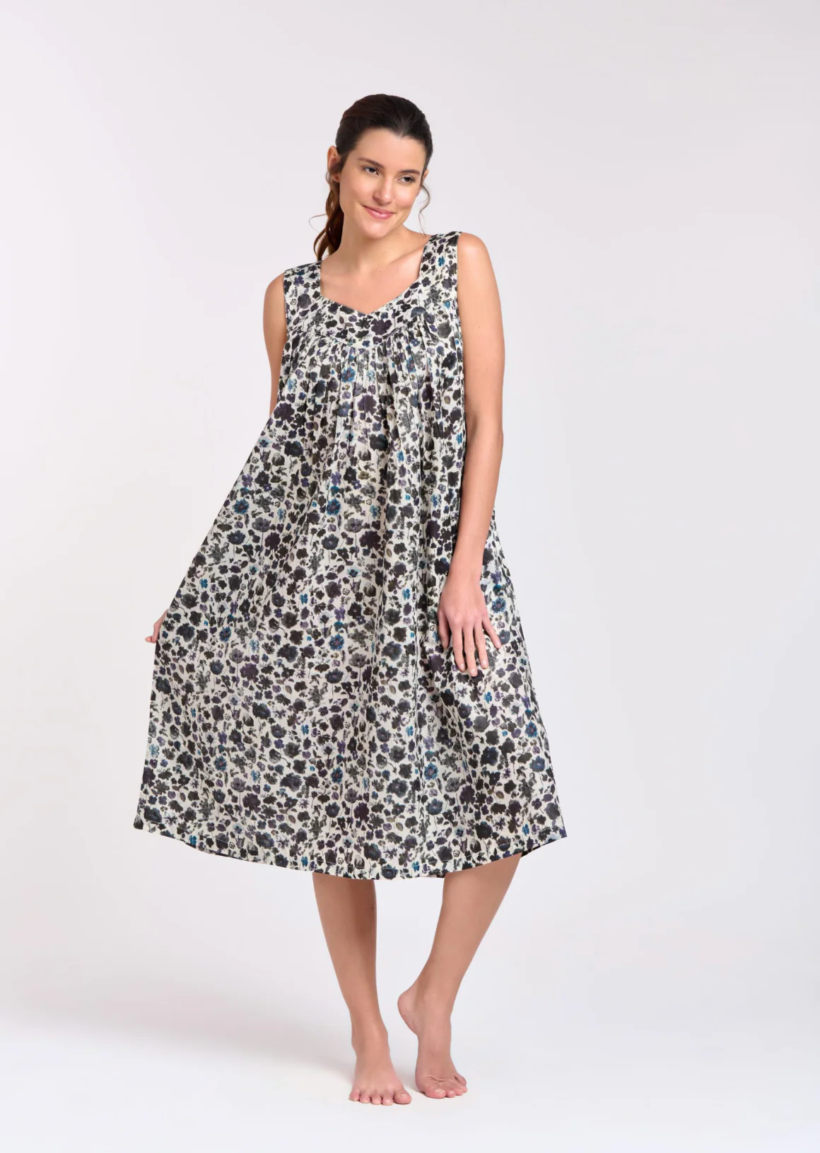 V Neck Midnight Nightie Dress - Image 2